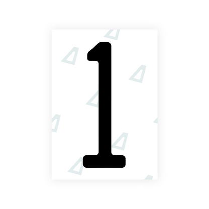 Alite Nanofilm for US (Florida 2019) license plates - Symbol "1" - Alite