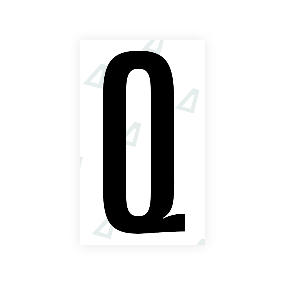 Alite Nanofilm for US (Nevada) license plates - Symbol "Q" - Alite
