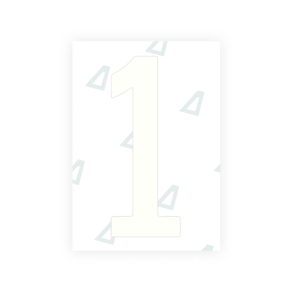 Alite Nanofilm for US (Indiana) license plates - Symbol "1" - Alite