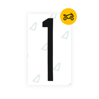 Alite Nanofilm for US (New York 2001) Moto license plates - Symbol "1" - Alite