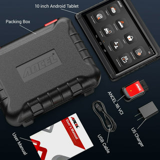 Ancel X6 Fahrzeugdiagnosegerät | Vollständiger OBD2-Systemscanner | EPB- und ABS-Entlüftung