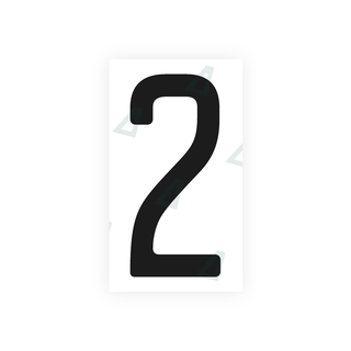 Alite Nanofilm for US (Quebec) license plates - Symbol "2" - Alite