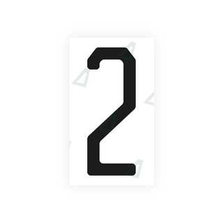 Alite Nanofilm for US (Michigan) license plates - Symbol "2" - Alite