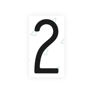 Alite Nanofilm for US (Massachusetts) license plates - Symbol "2" - Alite