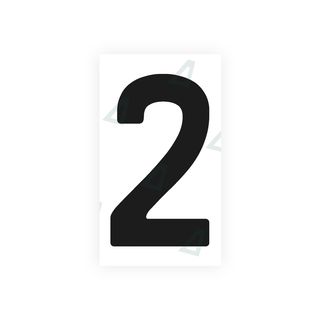 Alite Nanofilm for Uruguay license plates - Symbol "2" - Alite
