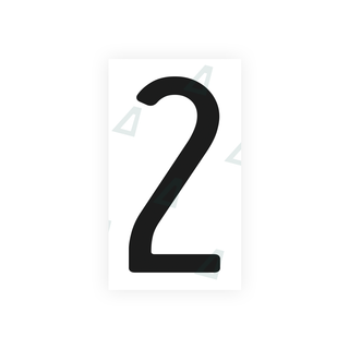 Alite Nanofilm for US (California) license plates - Symbol "2" - Alite