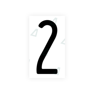 Alite Nanofilm for US (Illinois 2006 - Round) license plates - Symbol "2" - Alite