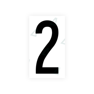 Alite Nanofilm for US (New Jersey - Flat) license plates - Symbol "2" - Alite