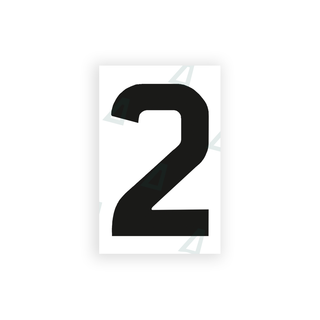 Alite Nanofilm for United Kingdom license plates - Symbol "2" - Alite