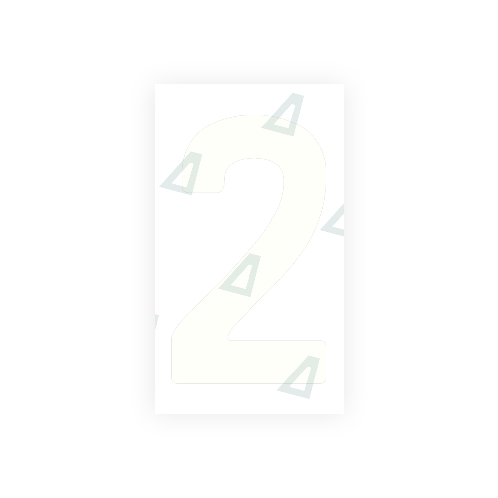 Alite Nanofilm for Uruguay license plates - Symbol "2" - Alite