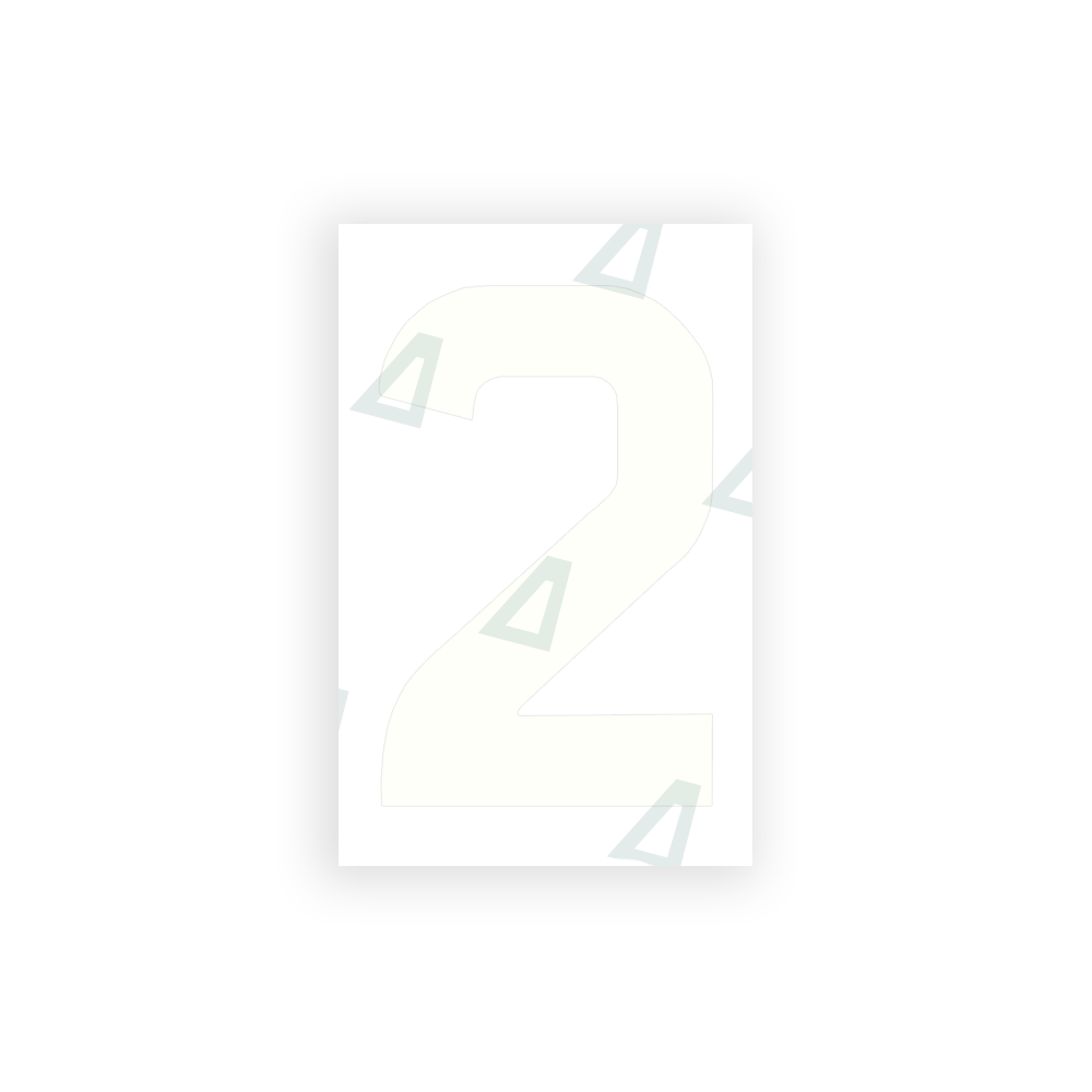 Alite Nanofilm for United Kingdom license plates - Symbol "2" - Alite