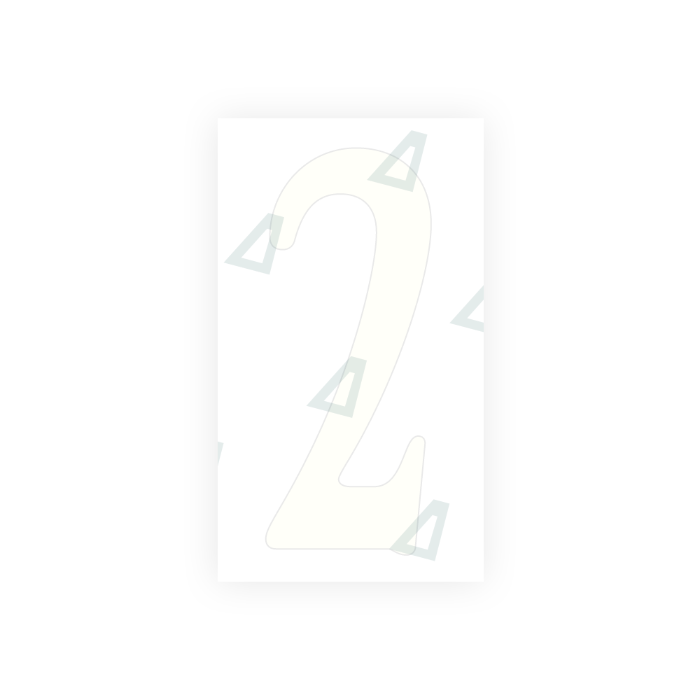 Alite Nanofilm for US (Virginia) license plates - Symbol "2" - Alite