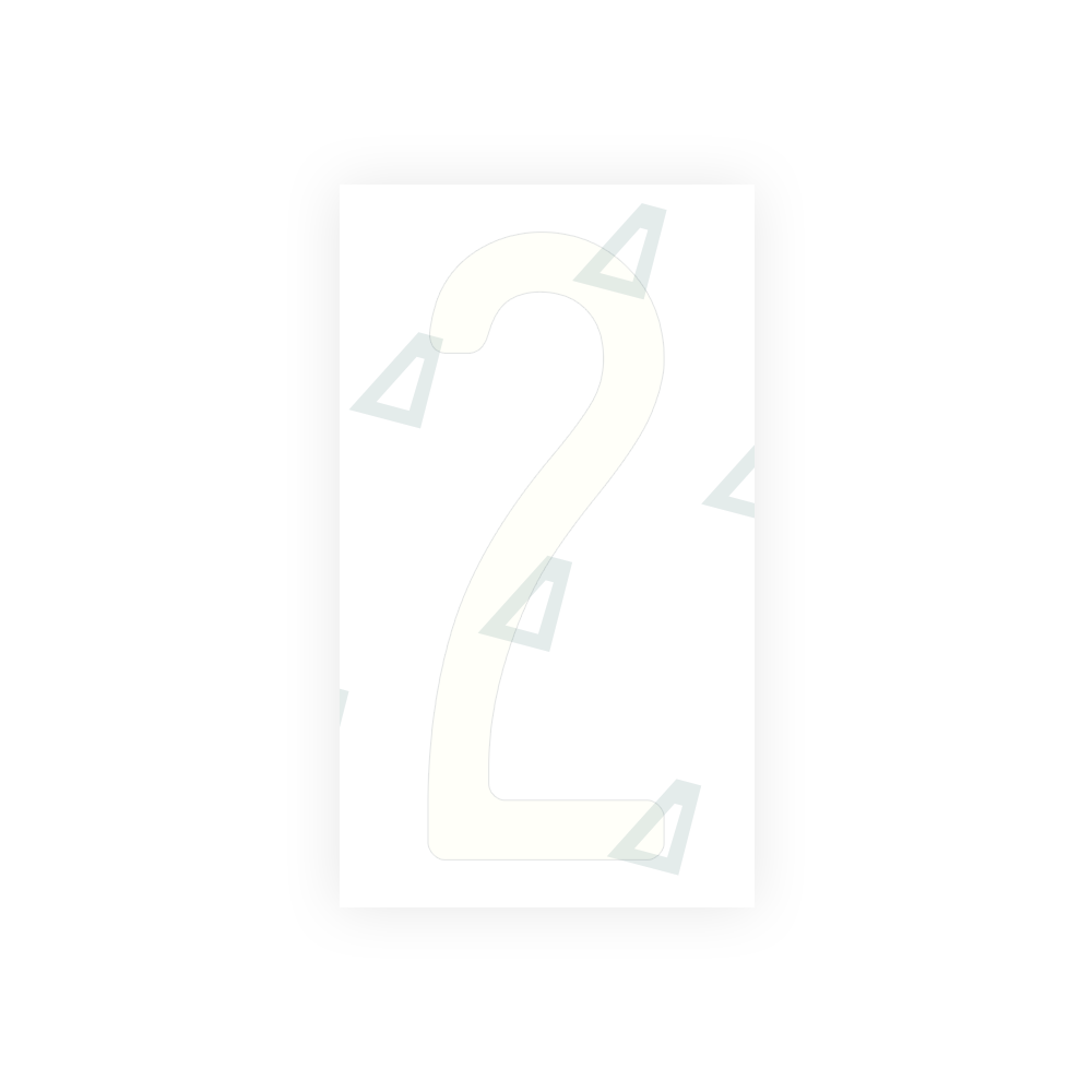 Alite Nanofilm for US (Washington State) license plates - Symbol "2" - Alite