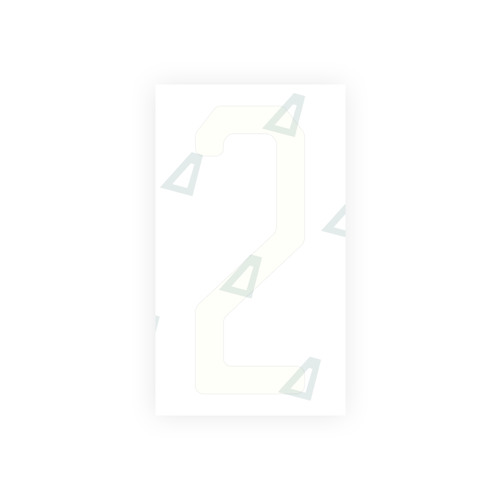 Alite Nanofilm for US (Michigan) license plates - Symbol "2" - Alite