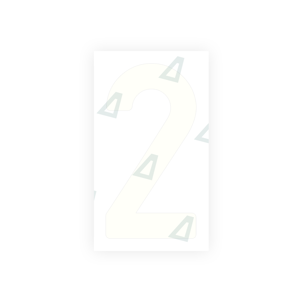 Alite Nanofilm for India license plates - Symbol "2" - Alite