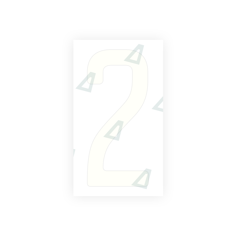 Alite Nanofilm for US (Quebec) license plates - Symbol "2" - Alite