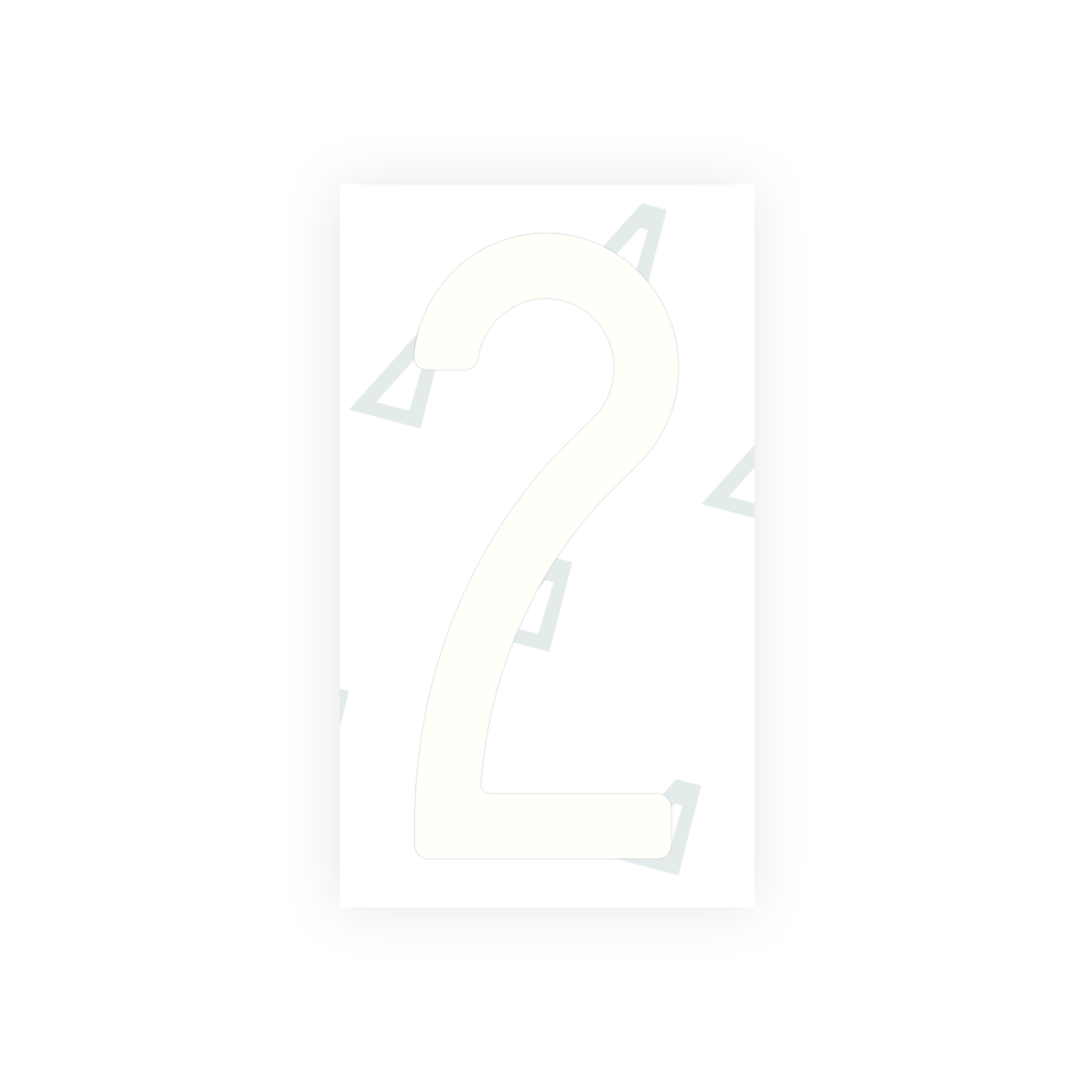 Alite Nanofilm for Mexico license plates - Symbol "2" - Alite