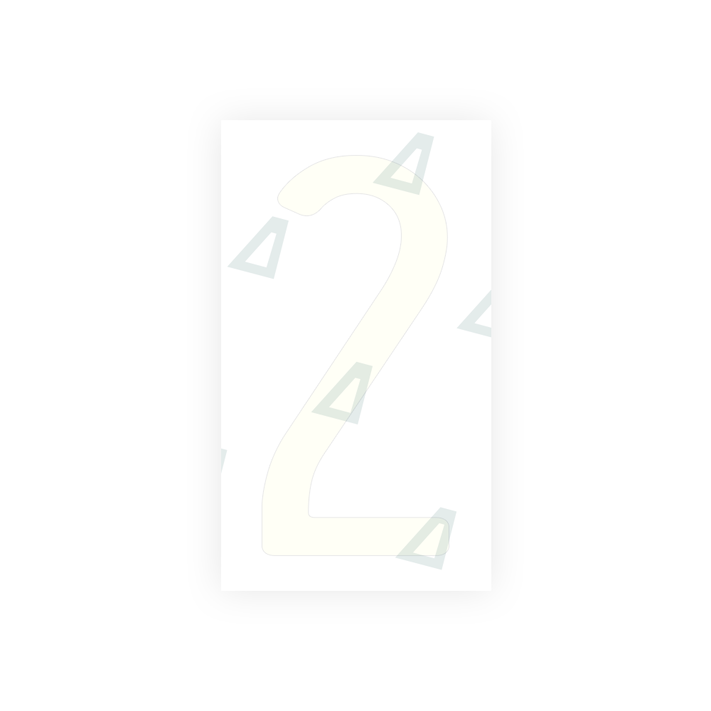 Alite Nanofilm for US (California) license plates - Symbol "2" - Alite