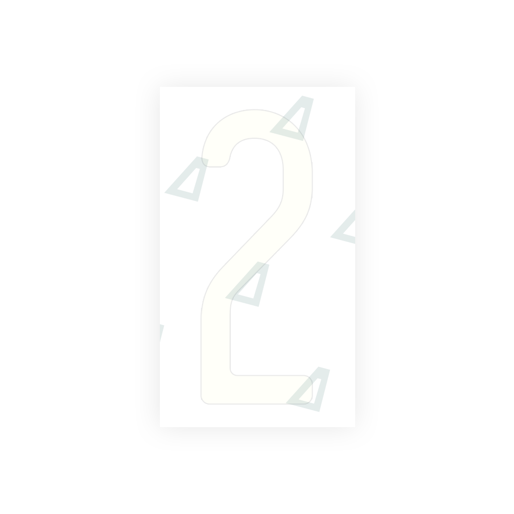Alite Nanofilm for US (Ohio 2013) license plates - Symbol "2" - Alite