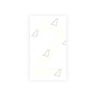 Alite Nanofilm for Czech Republic license plates - Symbol "2" - Alite