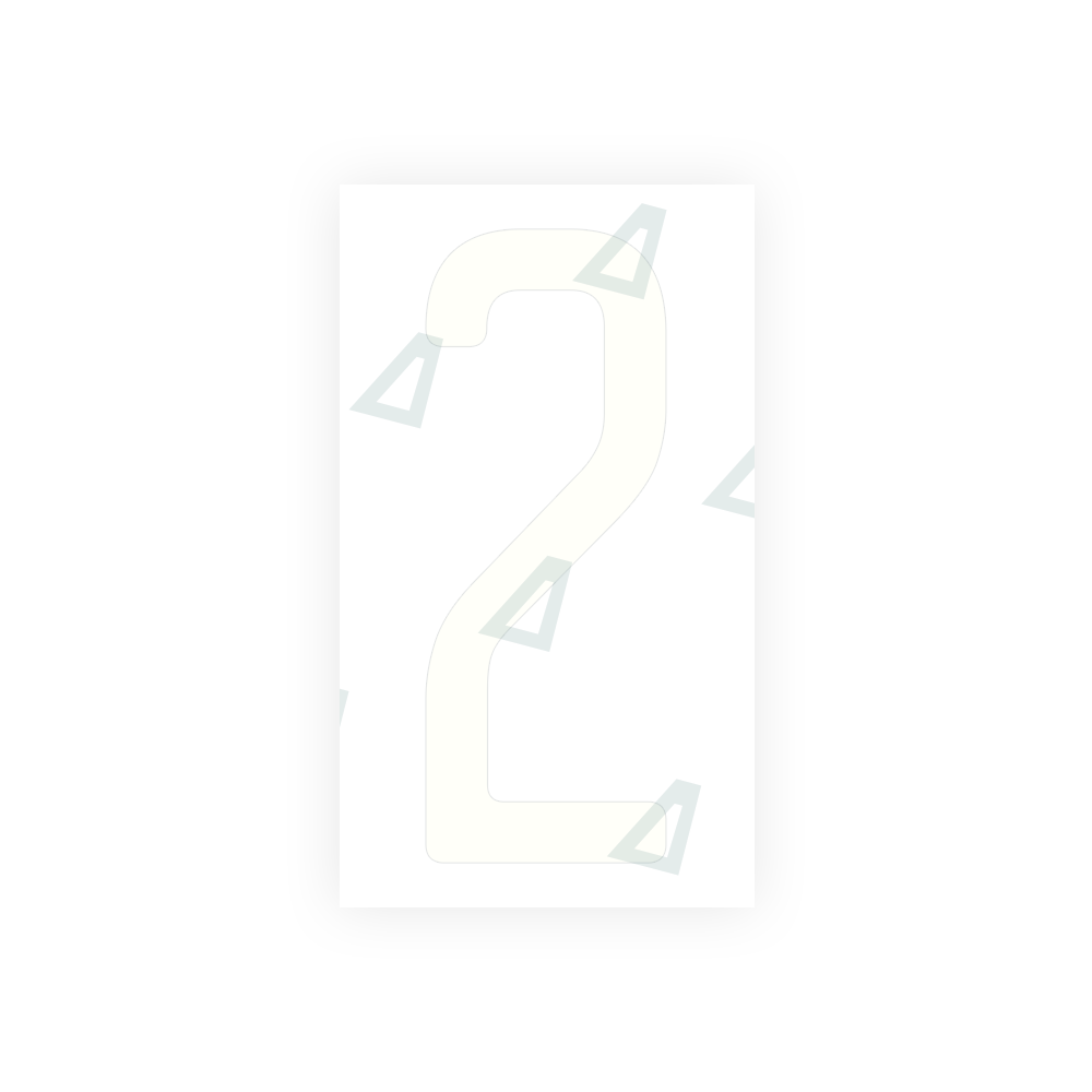 Alite Nanofilm for US (Illinois 2006 - Square) license plates - Symbol "2" - Alite
