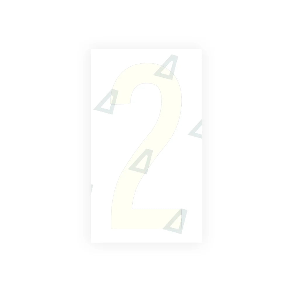 Alite Nanofilm for US (Oklahoma) Moto license plates - Symbol "2" - Alite