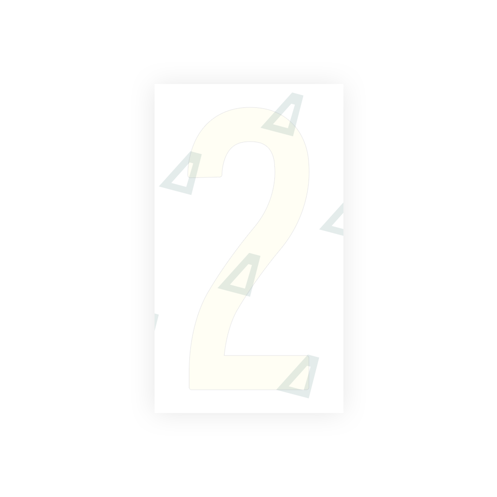 Alite Nanofilm for US (New Jersey) Moto license plates - Symbol "2" - Alite