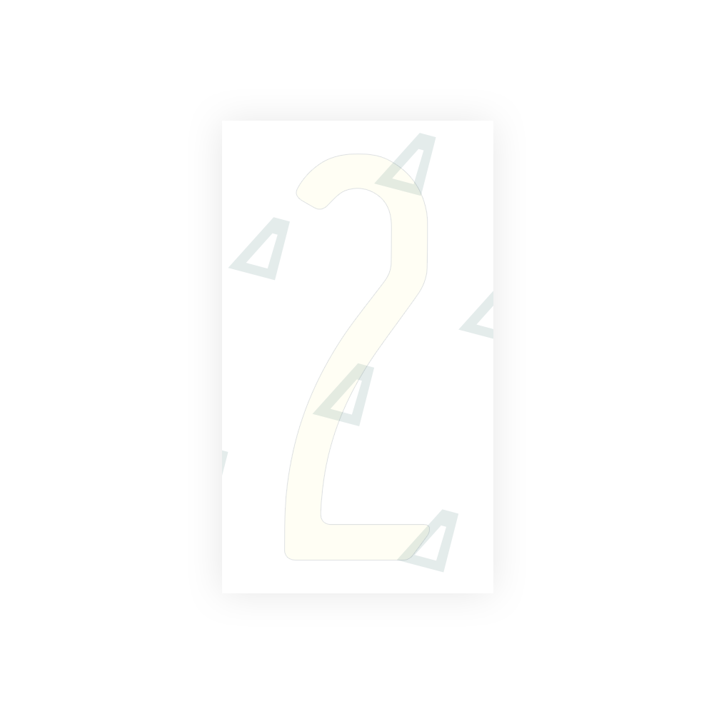 Alite Nanofilm for US (Pennsylvania) license plates - Symbol "2" - Alite