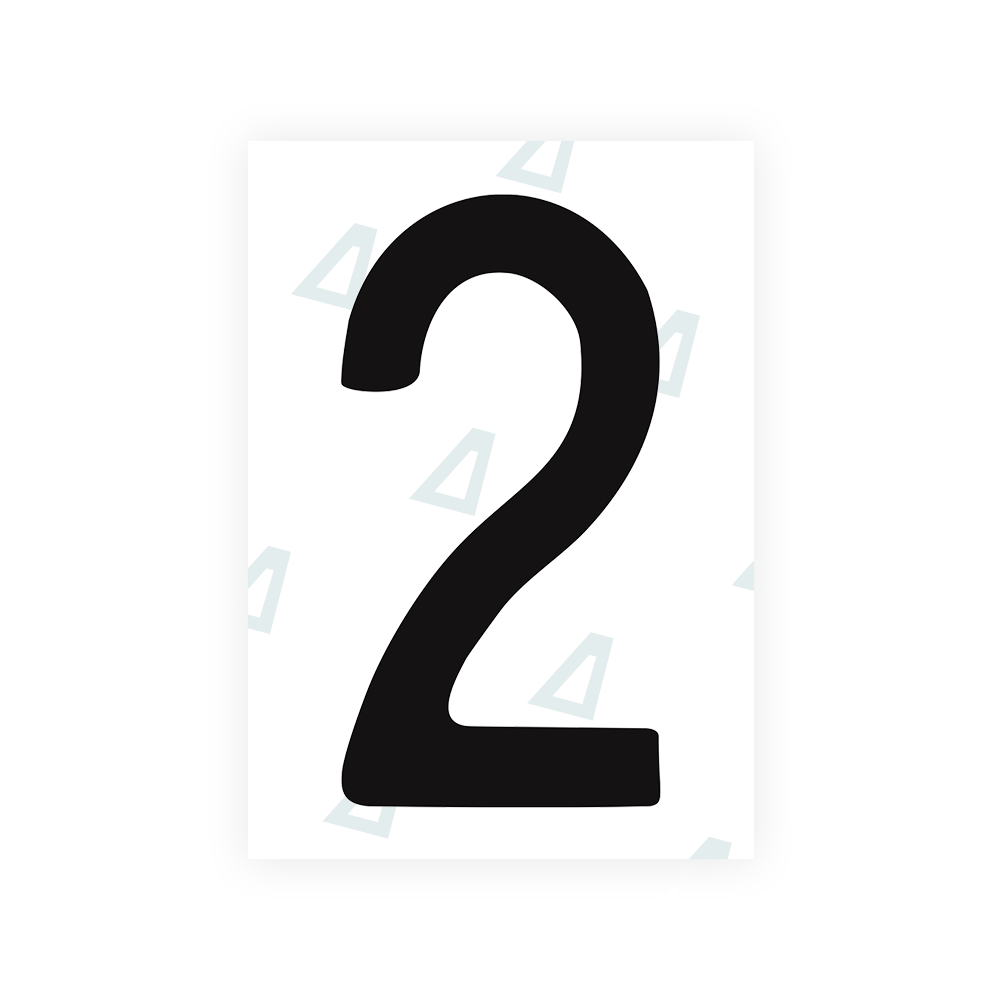 Alite Nanofilm for Chile 2007 license plates - Symbol "2" - Alite