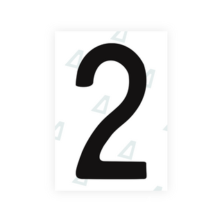 Alite Nanofilm for Chile 2007 license plates - Symbol "2" - Alite