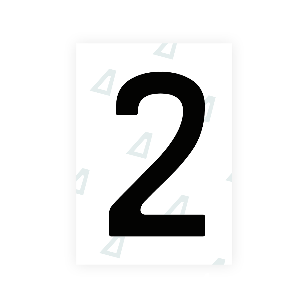 Alite Nanofilm for Chile 2014 license plates - Symbol "2" - Alite