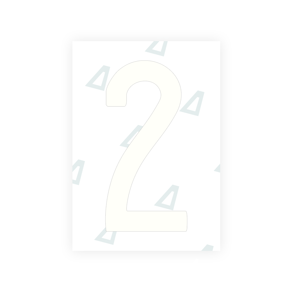 Alite Nanofilm for US (Arkansas) license plates - Symbol "2" - Alite