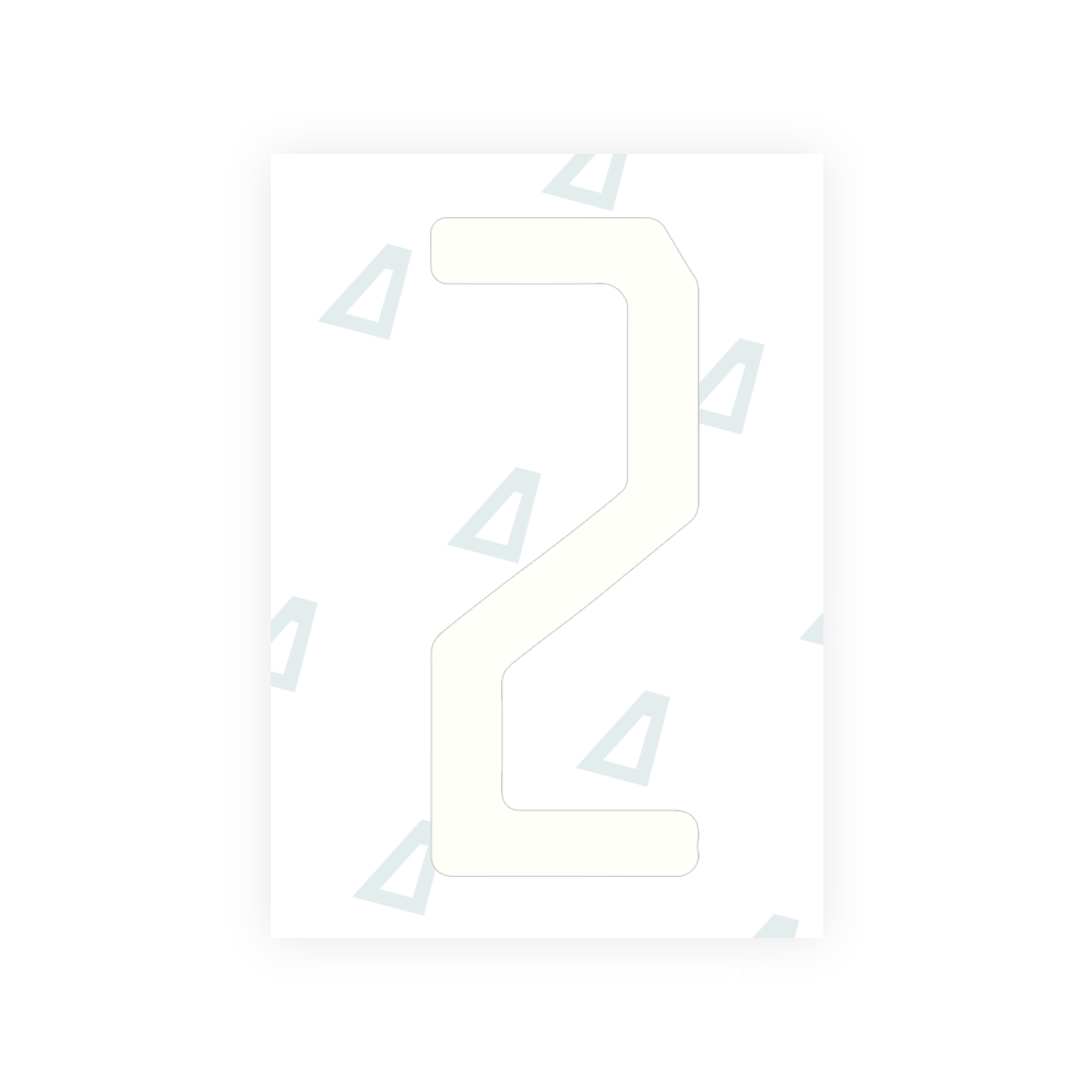 Alite Nanofilm for US (Florida 2019) license plates - Symbol "2" - Alite