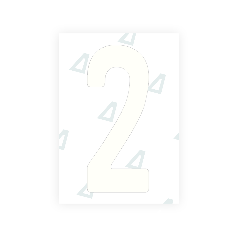 Alite Nanofilm for Guatemala license plates - Symbol "2" - Alite