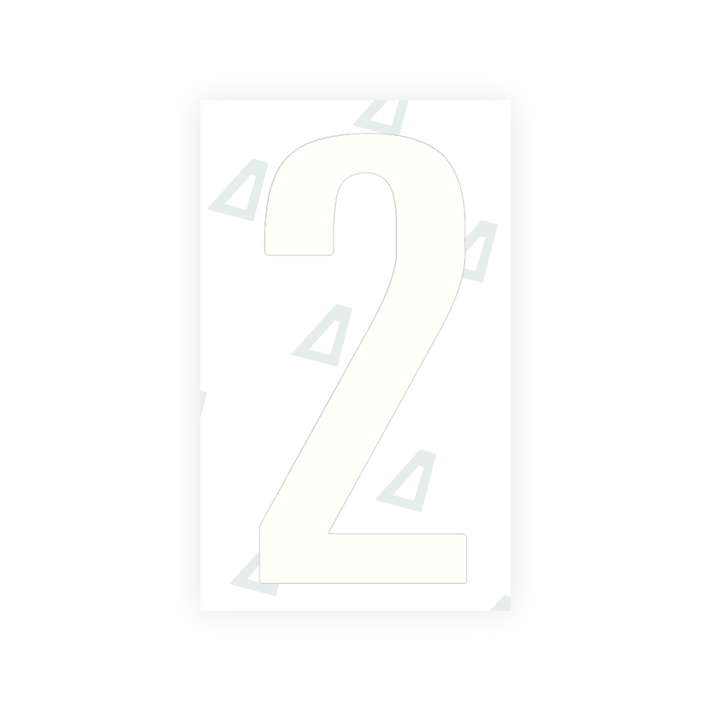 Alite Nanofilm for US (Texas) Moto license plates - Symbol "2" - Alite