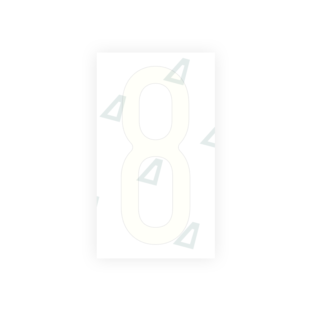 Alite Nanofilm for US (Ohio 2013) license plates - Symbol "8" - Alite