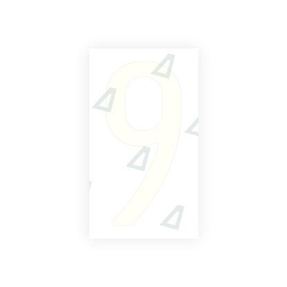 Alite Nanofilm for US (California) license plates - Symbol "9" - Alite