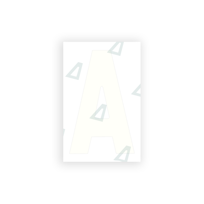 Alite Nanofilm for United Kingdom license plates - Symbol "A" - Alite