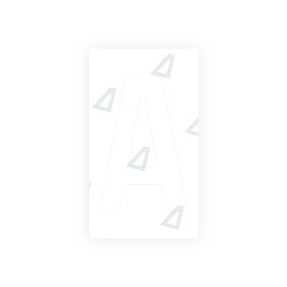 Alite Nanofilm for Uzbekistan number plates - Symbol "A" - Alite