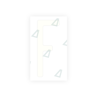 Alite Nanofilm for US (Ohio 2013) license plates - Symbol "F" - Alite