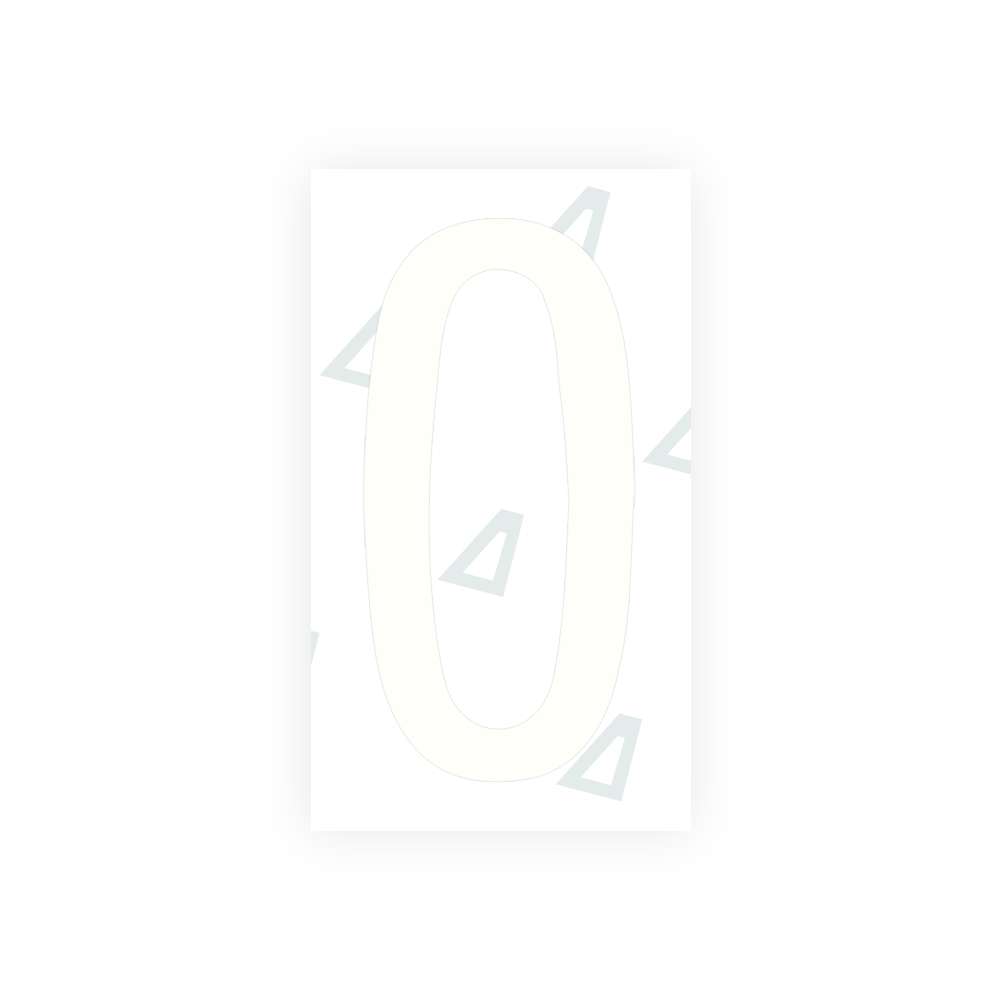 Alite Nanofilm for Mexico license plates - Symbol "O" - Alite