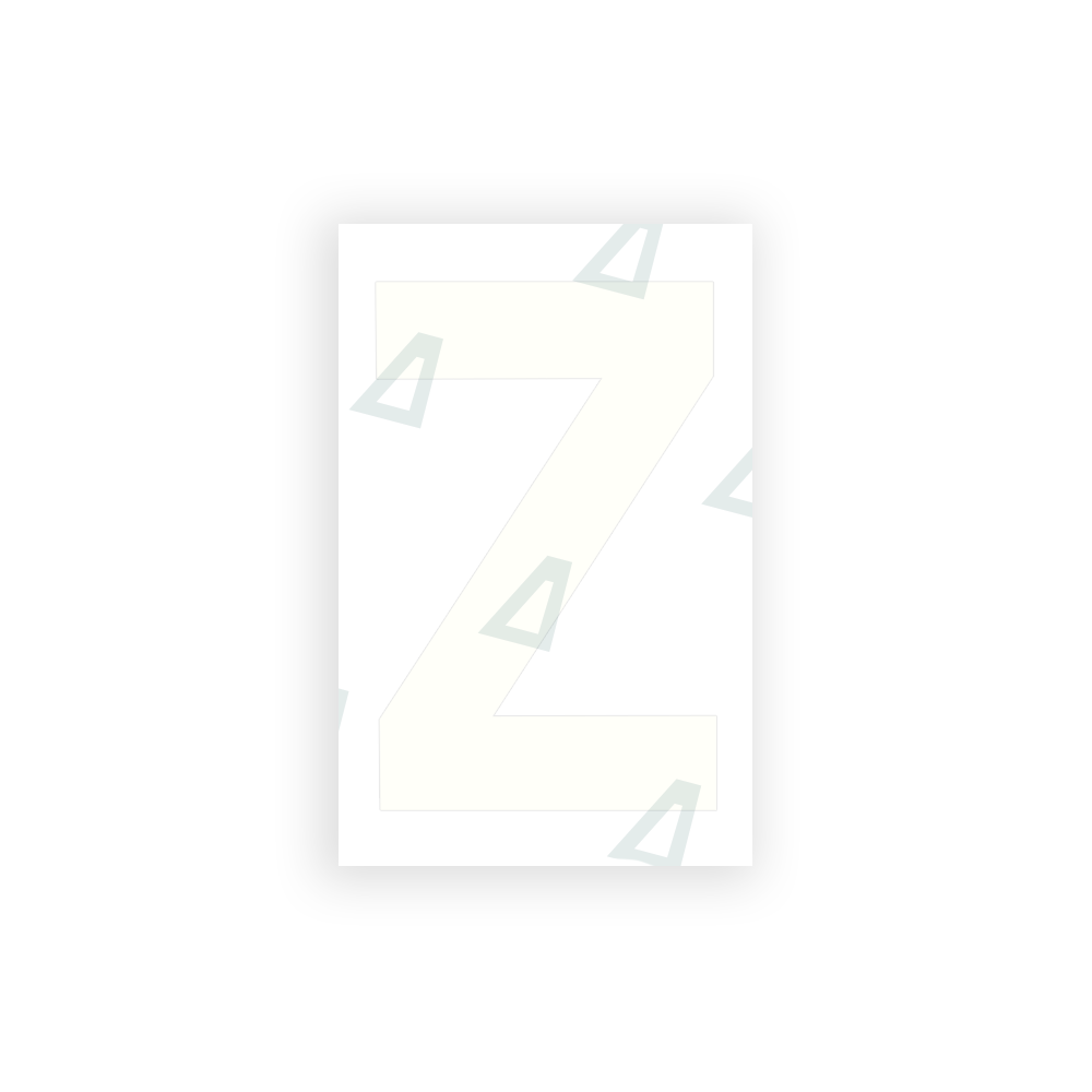Alite Nanofilm for United Kingdom license plates - Symbol "Z" - Alite