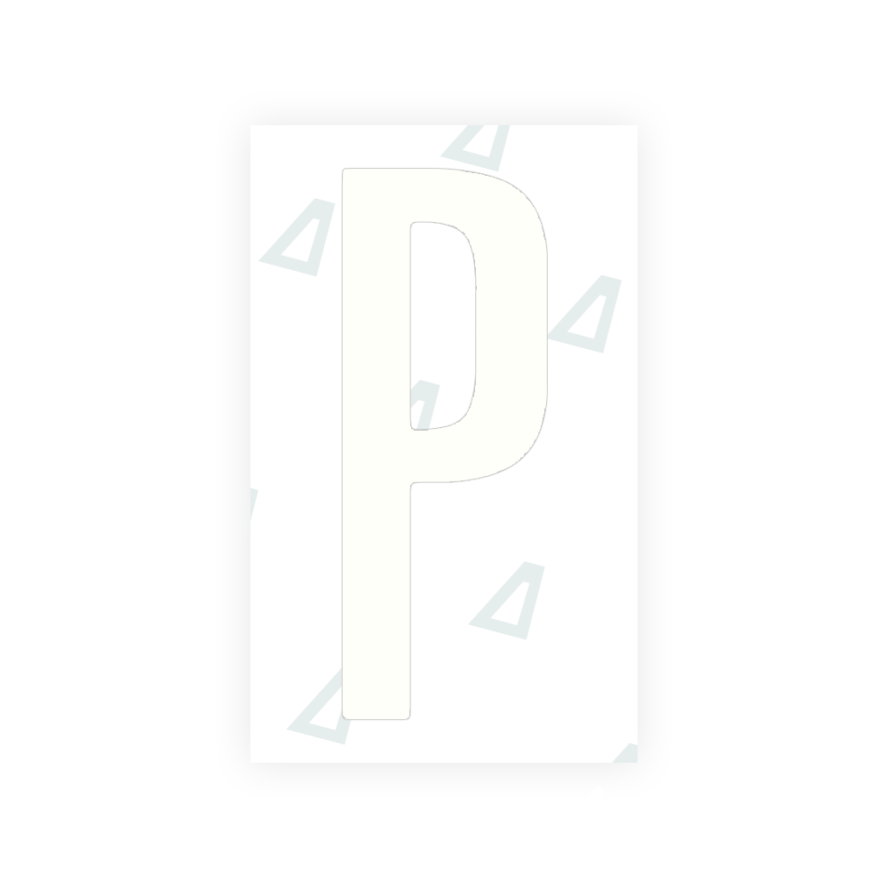 Alite Nanofilm for US (Ohio 2021) license plates - Symbol "P" - Alite