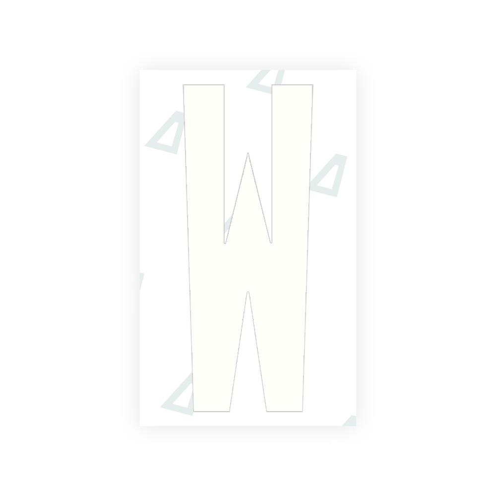 Alite Nanofilm for US (Nevada) license plates - Symbol "W" - Alite