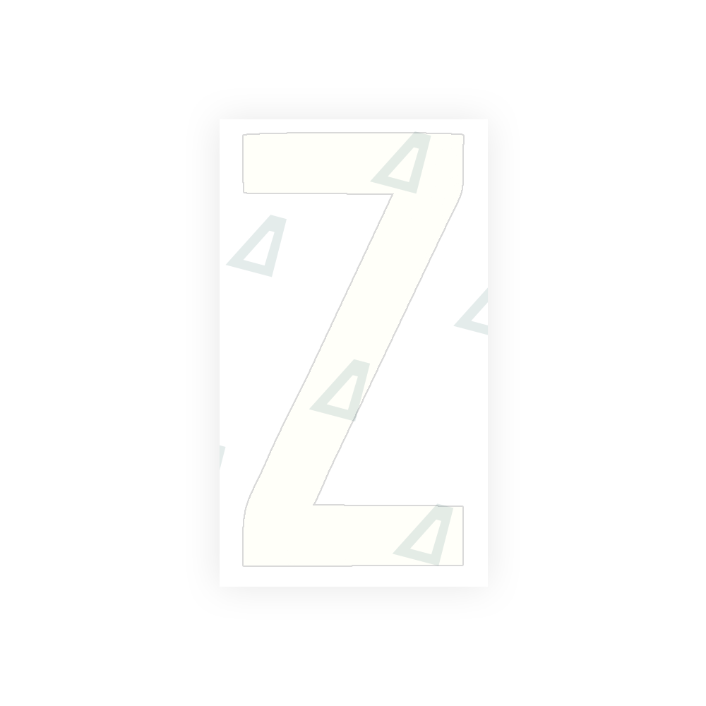 Alite Nanofilm for rear Italy license plates - Symbol "Z" - Alite