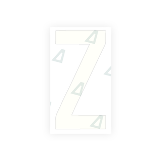 Alite Nanofilm for rear Italy license plates - Symbol "Z" - Alite