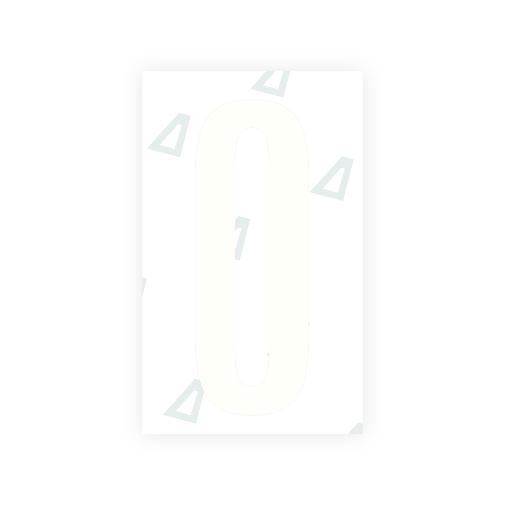 Alite Nanofilm for US (Texas) license plates - Symbol "0" - Alite