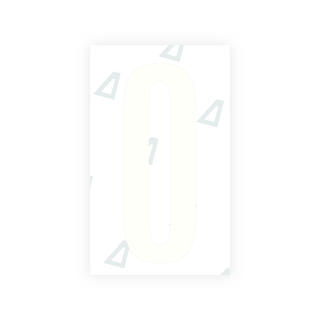 Alite Nanofilm for US (Texas) license plates - Symbol "0" - Alite