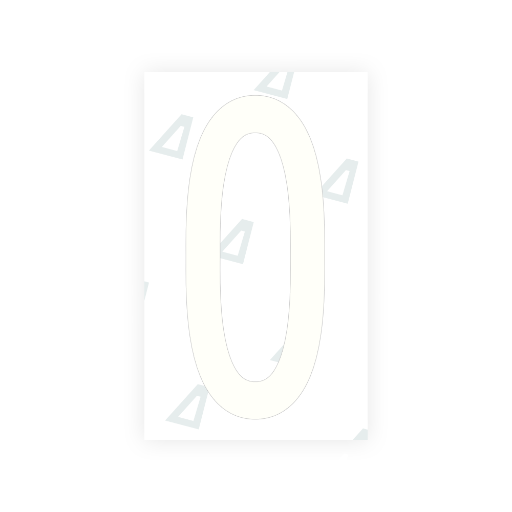 Alite Nanofilm for US (Puerto Rico) license plates - Symbol "0" - Alite