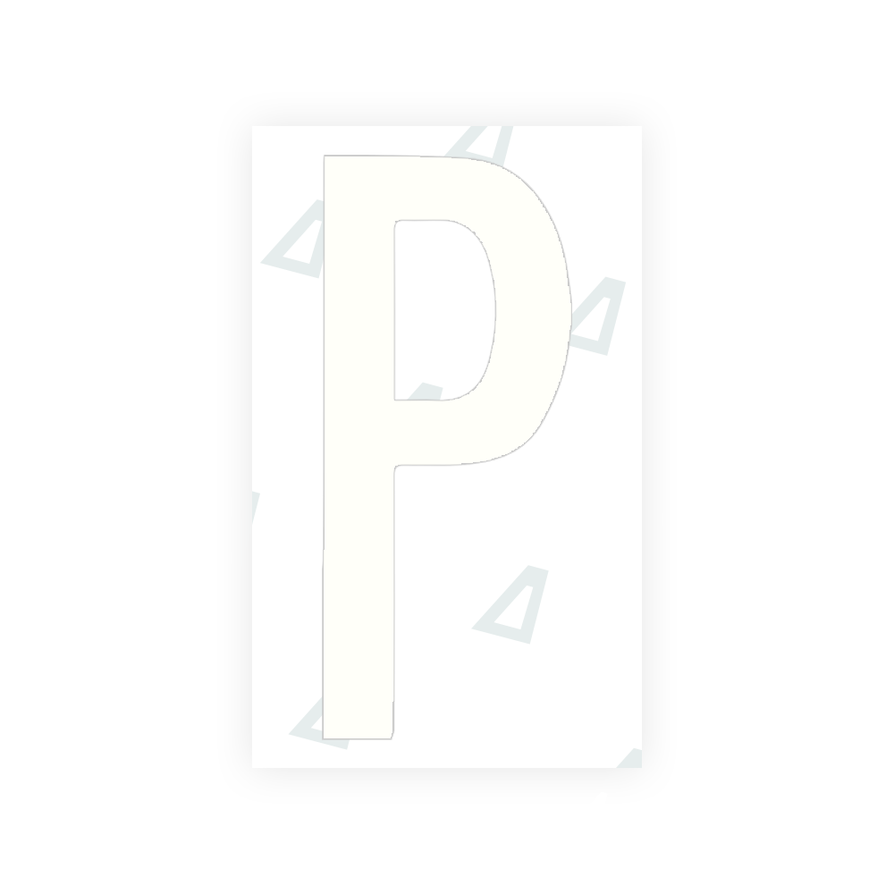 Alite Nanofilm for US (Georgia 2012 - Round) license plates - Symbol "P" - Alite
